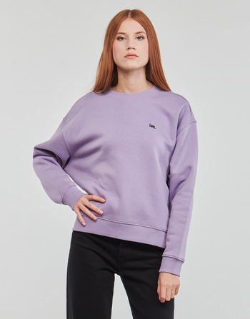 textil Dam Sweatshirts Lee CREWS SWS Violett