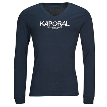 textil Herr Långärmade T-shirts Kaporal TARK Marin