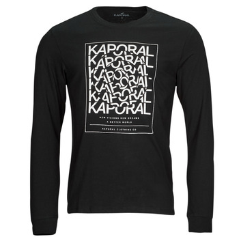 textil Herr Långärmade T-shirts Kaporal RUDY Svart
