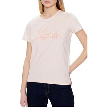 textil Dam T-shirts & Pikétröjor Guess W3GI36 I3Z14 Rosa