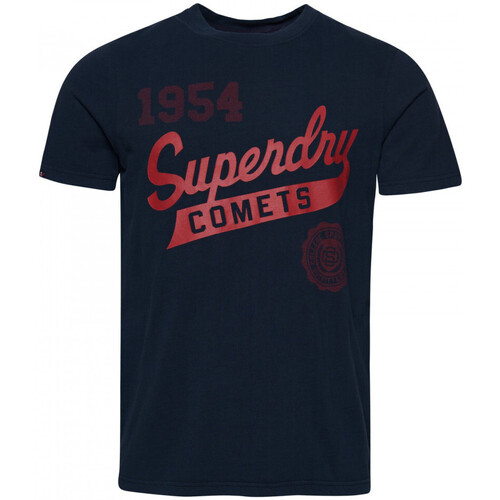 textil Herr T-shirts & Pikétröjor Superdry Vintage home run Blå
