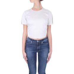 textil Dam T-shirts Calvin Klein Jeans K20K205314 Vit