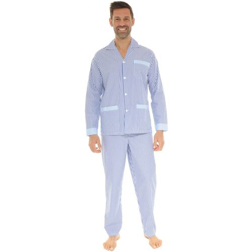 textil Herr Pyjamas/nattlinne Christian Cane WAYNE Blå