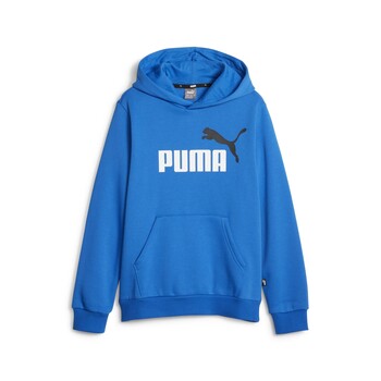 textil Pojkar Sweatshirts Puma ESS  2 COL BIG LOGO HOODIE FL B Blå