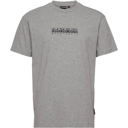 textil Herr T-shirts Napapijri 210620 Grå