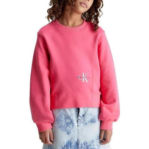 textil Flickor Sweatshirts Calvin Klein Jeans  Rosa