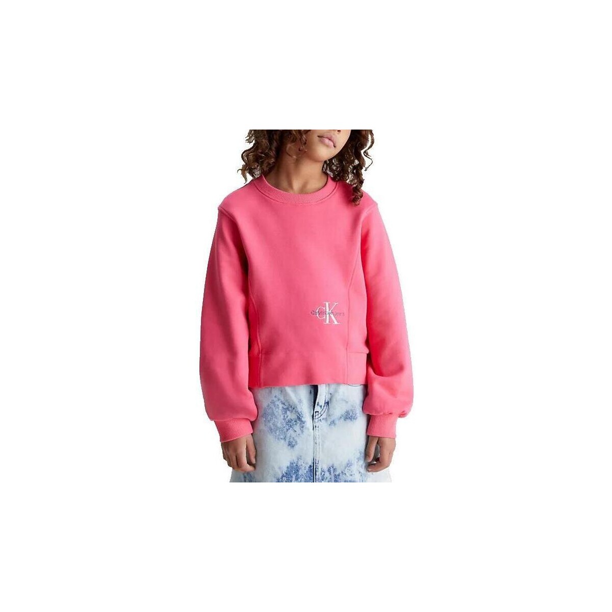 textil Flickor Sweatshirts Calvin Klein Jeans  Rosa