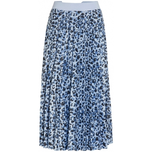 textil Dam Kjolar Vila Noos Skirt Nitban - Kentucky Blue Blå