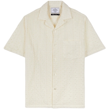 textil Herr Långärmade skjortor Portuguese Flannel Piros Shirt - Off White Vit