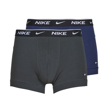 Underkläder Herr Boxershorts Nike EVERYDAY COTTON STRETCH X2 Grå / Blå