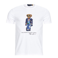 textil Herr T-shirts Polo Ralph Lauren T-SHIRT AJUSTE EN COTON REGATTA BEAR Vit / Vit / Regatta