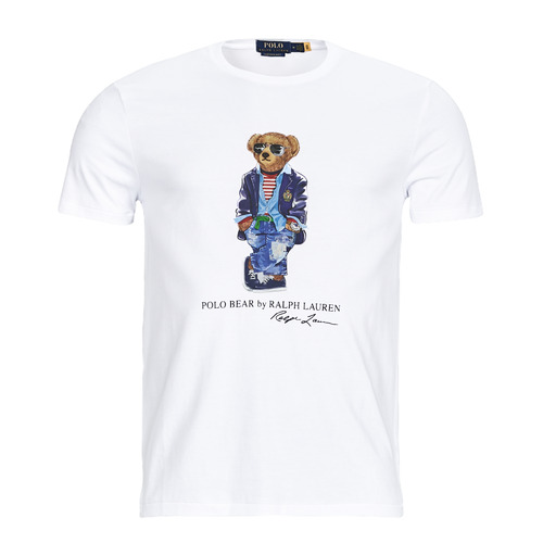 textil Herr T-shirts Polo Ralph Lauren T-SHIRT AJUSTE EN COTON REGATTA BEAR Vit