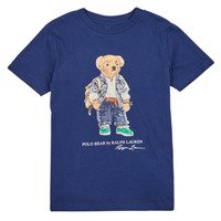 textil Barn T-shirts Polo Ralph Lauren SS CN-KNIT SHIRTS-T-SHIRT Marin