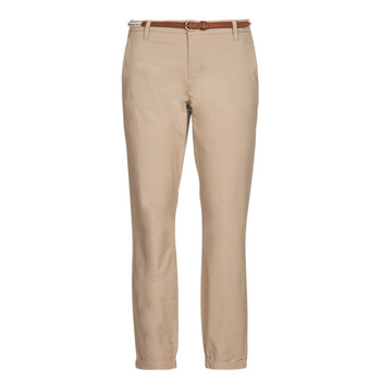 textil Dam Chinos / Carrot jeans Only ONLBIANA COTTON BELT CHINO CC PNT Beige