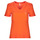 textil Dam T-shirts Only ONLKITA S/S V-NECK HEART TOP BOX CS JRS Orange