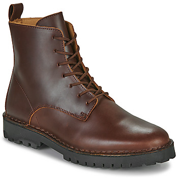 Skor Herr Boots Selected SLHRICKY LEATHER LACE-UP BOOT Brun