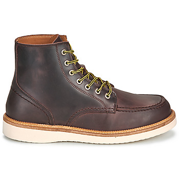 Selected SLHTEO NEW LEATHER MOC-TOE BOOT Brun
