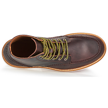 Selected SLHTEO NEW LEATHER MOC-TOE BOOT Brun