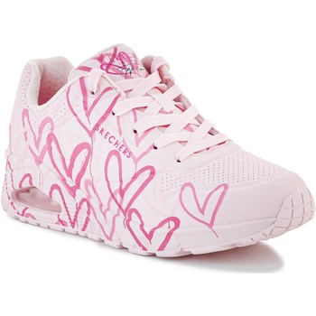 Skor Dam Sneakers Skechers Uno Spread The Love 155507-LTPK Rosa