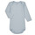 textil Pojkar Pyjamas/nattlinne Petit Bateau BODY US ML PASTEL PACK X3 Blå / Vit / Beige