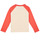 textil Pojkar Långärmade T-shirts Petit Bateau LOCAS Vit / Orange