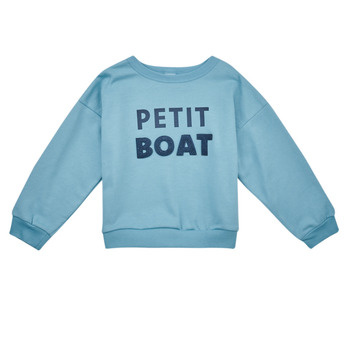 textil Pojkar Sweatshirts Petit Bateau LOGO Blå
