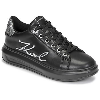 Skor Dam Sneakers Karl Lagerfeld KAPRI Signia Lace Lthr Svart / Silver