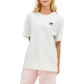 textil Dam T-shirts & Pikétröjor New Balance UNISSENTIALS TEE Grå