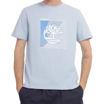 textil Herr T-shirts Timberland 212171 Blå