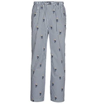 textil Herr Pyjamas/nattlinne Polo Ralph Lauren PJ PANT SLEEP BOTTOM Blå / Vit