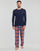 textil Herr Pyjamas/nattlinne Polo Ralph Lauren L/S PJ SLEEP SET Blå / Röd