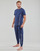 textil Herr T-shirts Polo Ralph Lauren S/S CREW SLEEP TOP Blå