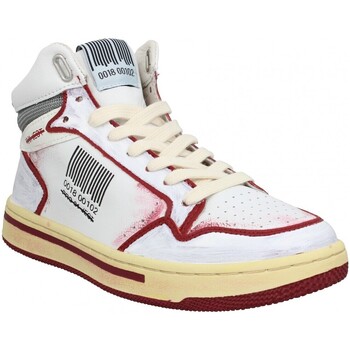 Skor Dam Sneakers Pro 01 Ject P5bw Cuir Femme Blanc Rouge Vit