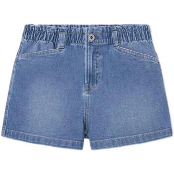 textil Flickor Shorts / Bermudas Pepe jeans  Blå