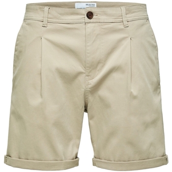 textil Herr Shorts / Bermudas Selected Noos Comfort-Gabriel - Pure Cashmere Beige