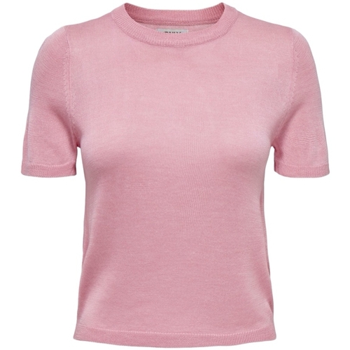 textil Dam Sweatshirts Only Vilma - Tickled Pink Rosa