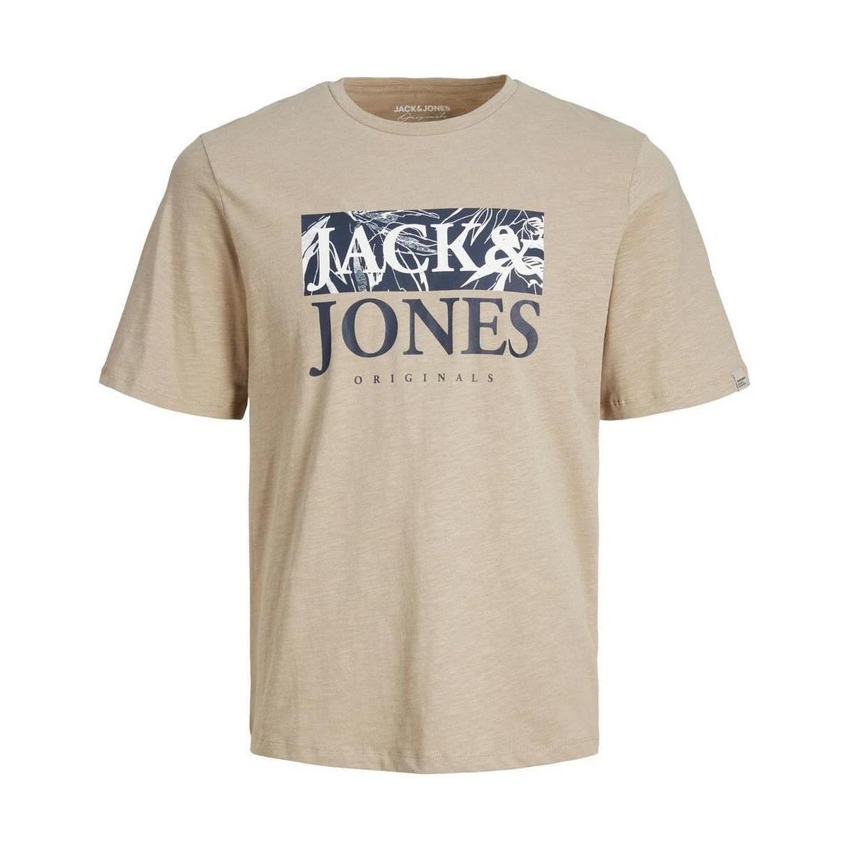 textil Herr T-shirts Jack & Jones  Beige