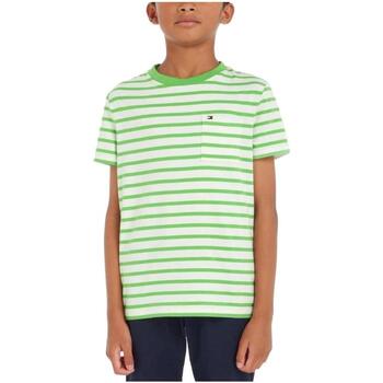 textil Pojkar T-shirts Tommy Hilfiger  Grön