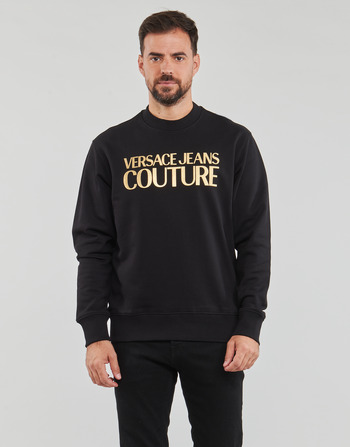 textil Herr Sweatshirts Versace Jeans Couture GAIT01 Svart / Guldfärgad