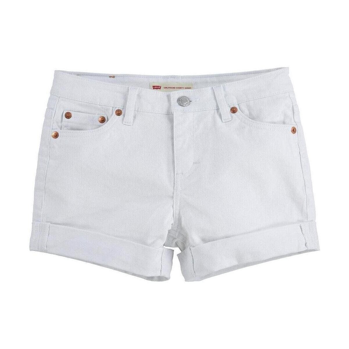 textil Flickor Shorts / Bermudas Levi's  Vit