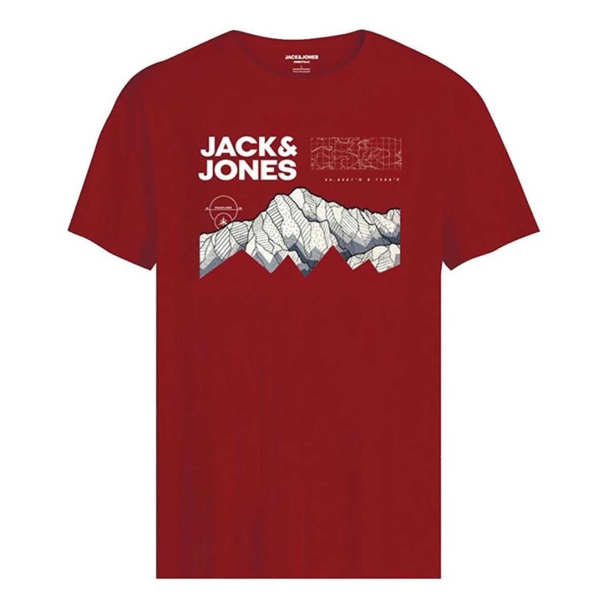 textil Pojkar T-shirts Jack & Jones  Röd