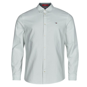 textil Herr Långärmade skjortor Tommy Jeans TJM CLASSIC OXFORD SHIRT Blå / Himmelsblå