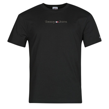 textil Herr T-shirts Tommy Jeans TJM CLSC SMALL TEXT TEE Svart