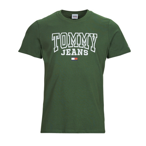 textil Herr T-shirts Tommy Jeans TJM RGLR ENTRY GRAPHIC TEE Grön