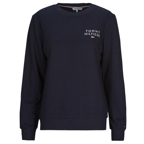 textil Dam Sweatshirts Tommy Hilfiger TRACK TOP Marin