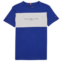 textil Pojkar T-shirts Tommy Hilfiger ESSENTIAL COLORBLOCK TEE S/S Marin