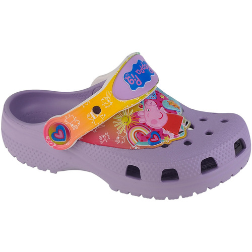 Skor Flickor Tofflor Crocs Classic Fun I am Peppa Pig T Clog Violett
