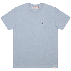 textil Herr T-shirts & Pikétröjor Revolution Regular T-Shirt 1308 RUN - Light Blue Blå
