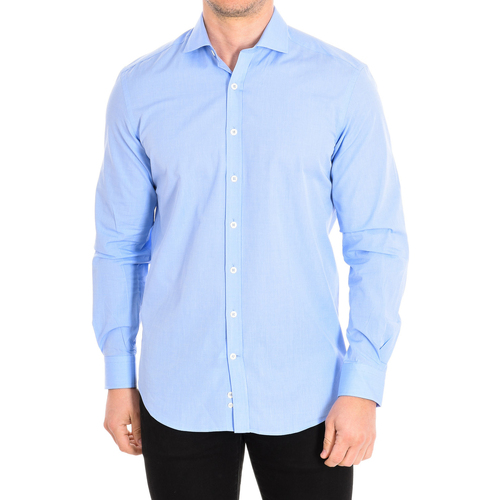 textil Herr Långärmade skjortor CafÃ© Coton FILAFIL03-33LS Blå