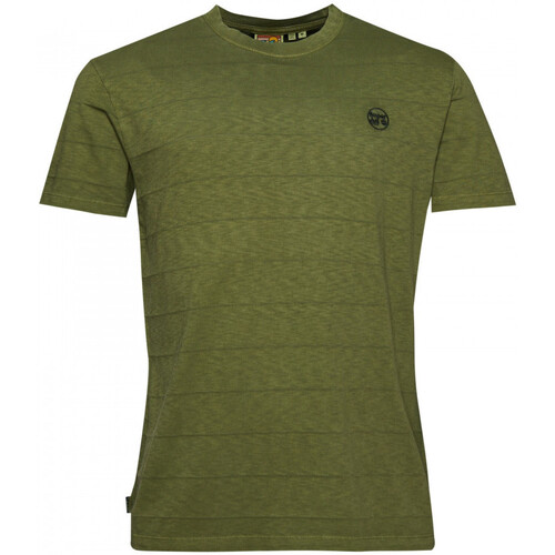 textil Herr T-shirts & Pikétröjor Superdry Vintage texture Grön